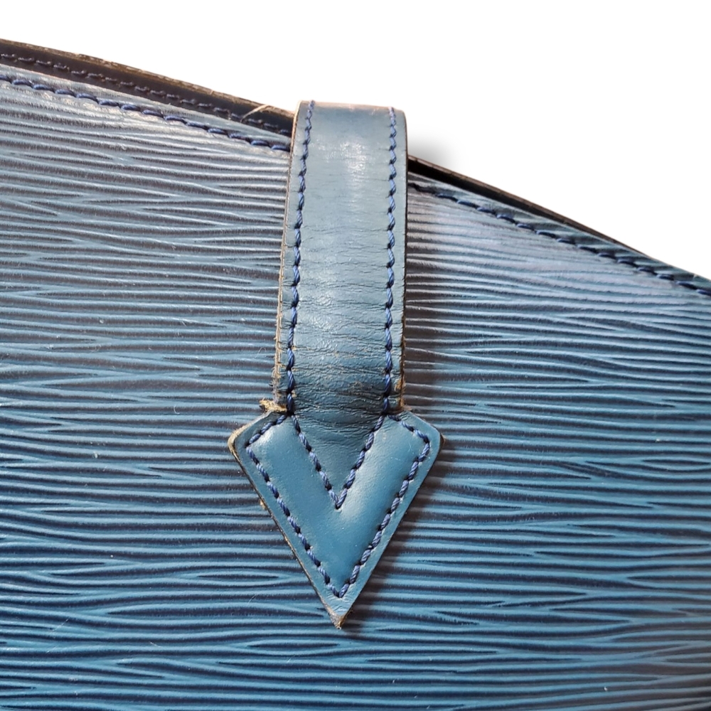 LOUIS VUITTON Vintage Toledo Blue Epi SAINT JACQUES Shopping Tote Shoulder Bag - Picture 11 of 17